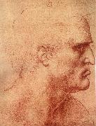 LEONARDO da Vinci Study fur the communion oil